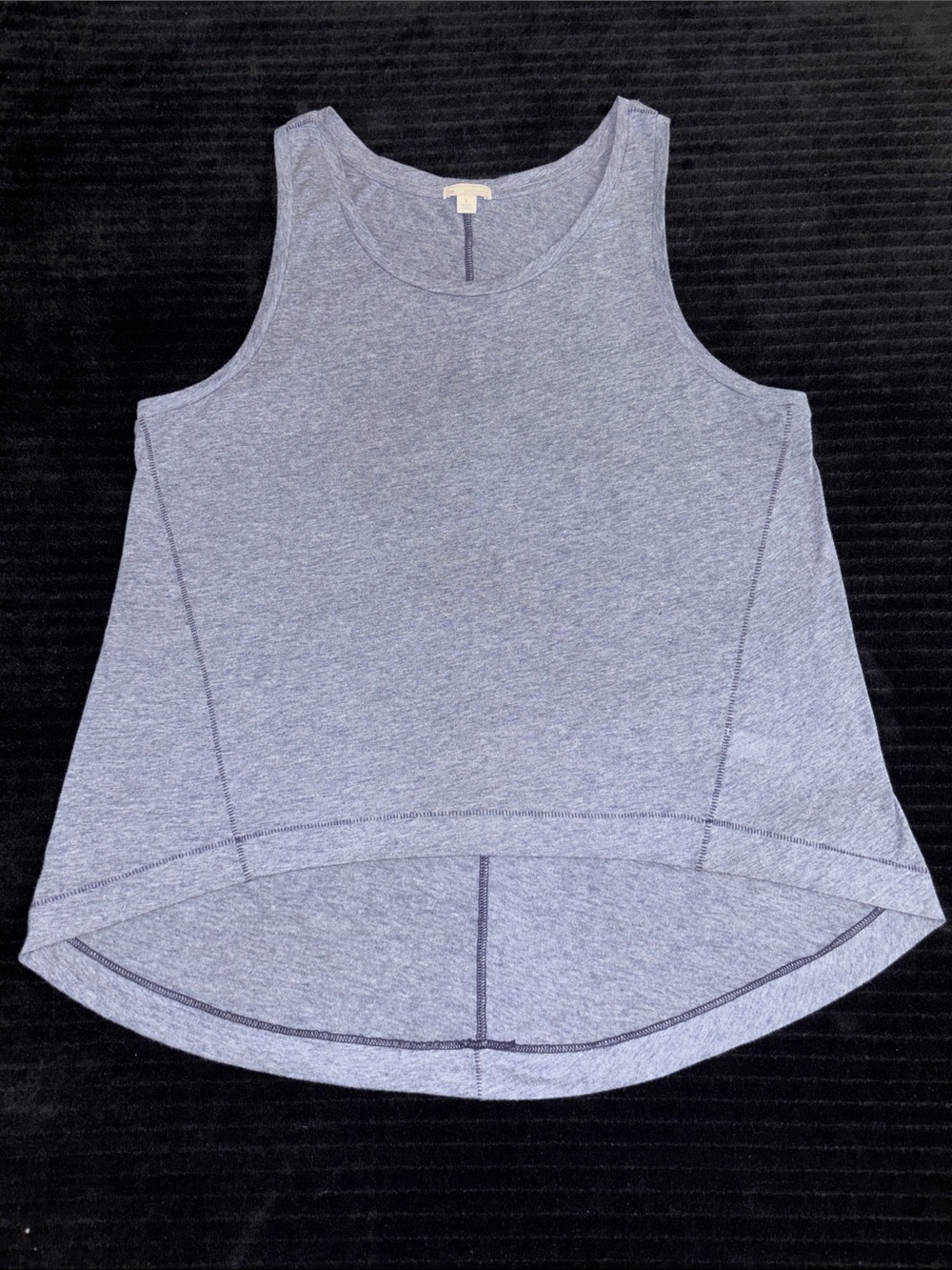GAP Sz L Heathered Light Blue Gray Women's Tank Top